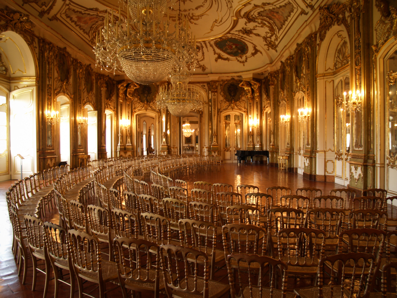 Music room at the Queluz Palace